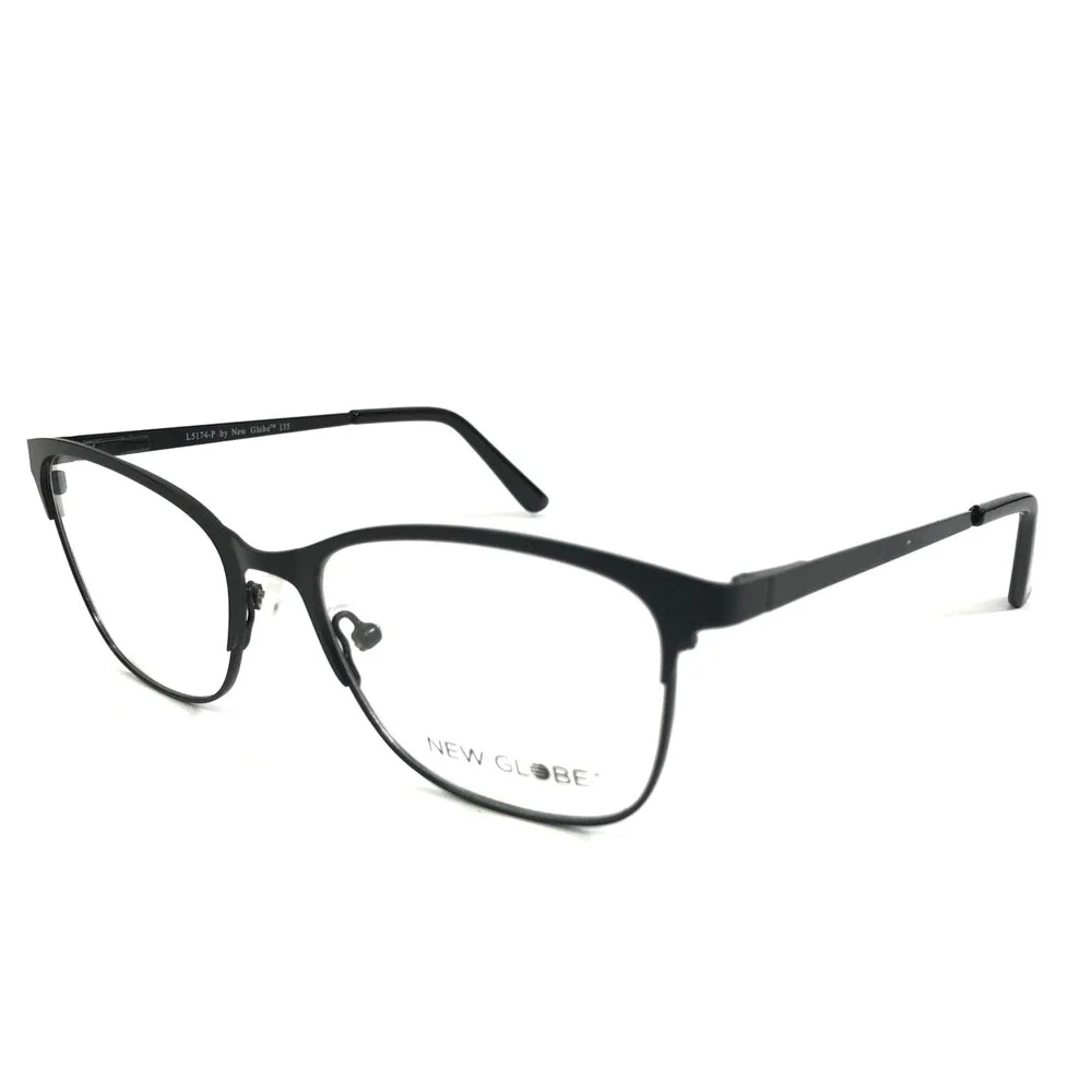 New Globe Eyeglasses Frames L5174-P BLACK Cat Eye Full Rim 51-16-135